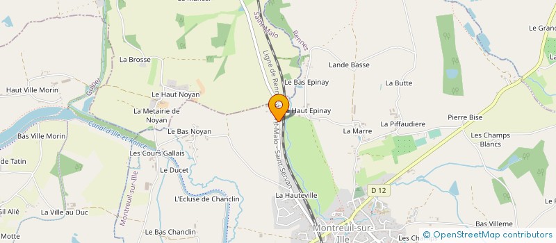 localisation de l'entreprise MADAME GILBERTE GUINARD à MONTREUIL-SUR-ILLE