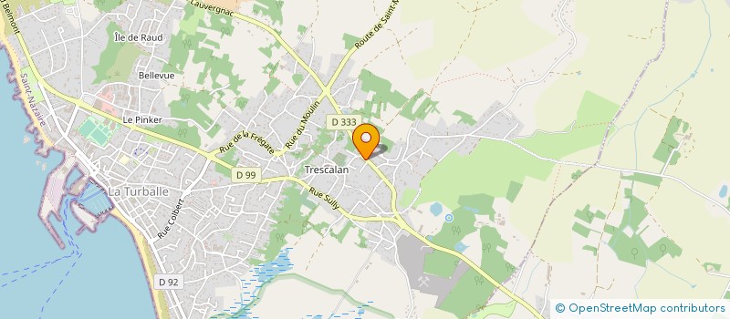 localisation de l'entreprise MADAME GILBERTE HERVY  LA TURBALLE