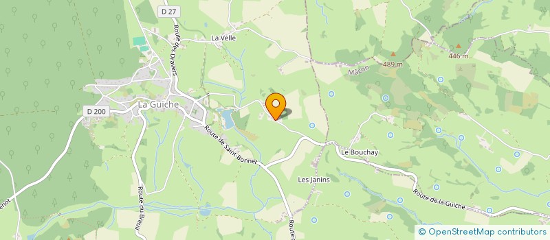 localisation de l'entreprise MADAME GILBERTE MONTCHANIN  GUICHE (LA)