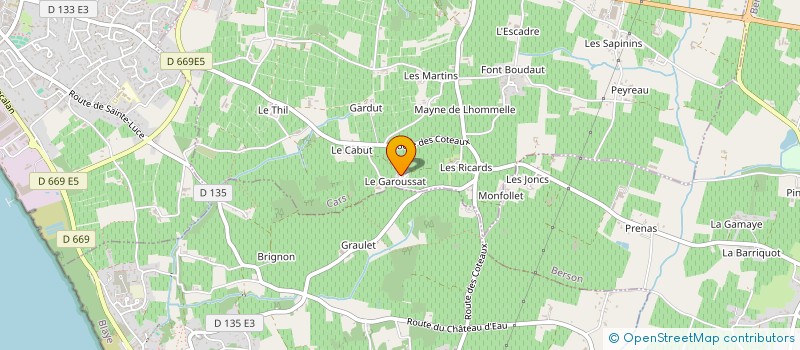 localisation de l'entreprise MADAME GILBERTE ORANGER  CARS