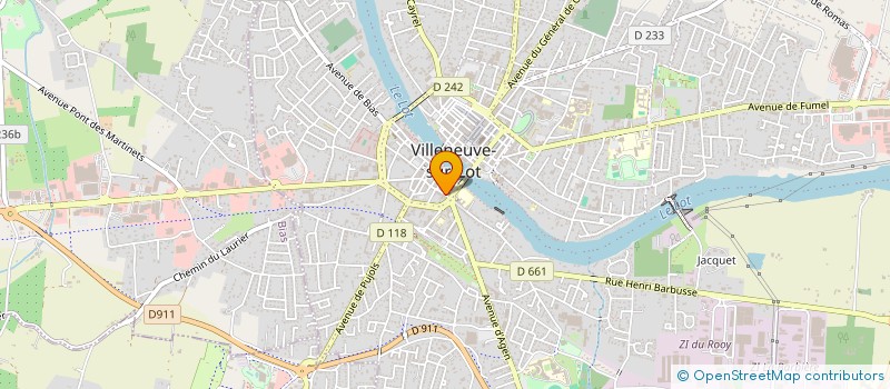 localisation de l'entreprise MADAME GILBERTE PINSOLLE  VILLENEUVE-SUR-LOT