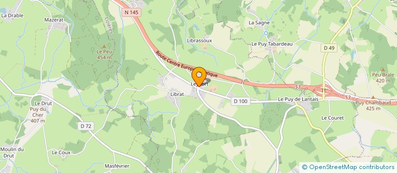 localisation de l'entreprise MADAME GILBERTE POUPARD à LIZIERES