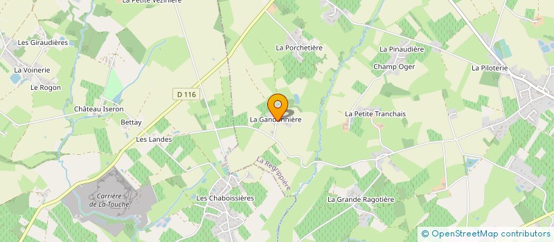 localisation de l'entreprise MADAME GILBERTE POUPONNEAU à LA REGRIPPIERE