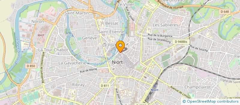 localisation de l'entreprise MADAME GILBERTE ROUVREAU à NIORT
