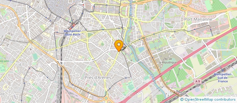 localisation de l'entreprise MADAME GILBERTE RUTH à MONTPELLIER