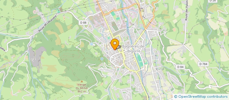 localisation de l'entreprise MADAME GILBERTE SALADON à BAGNERES-DE-BIGORRE