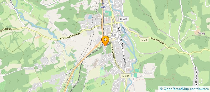 localisation de l'entreprise MADAME GILBERTE SELVA  GAN