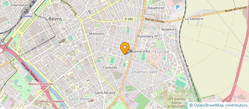 localisation de l'entreprise MADAME GILBERTE SIMONET à REIMS