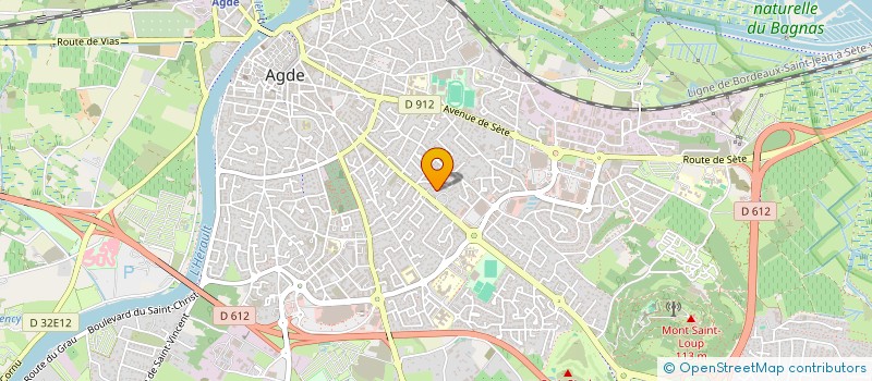 localisation de l'entreprise MADAME GILBERTE VIDAL  AGDE