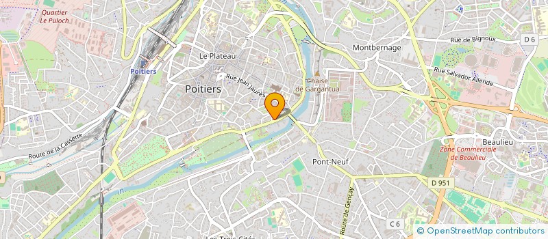 localisation de l'entreprise MADAME GILDA BEURTHERET DA SILVA  POITIERS