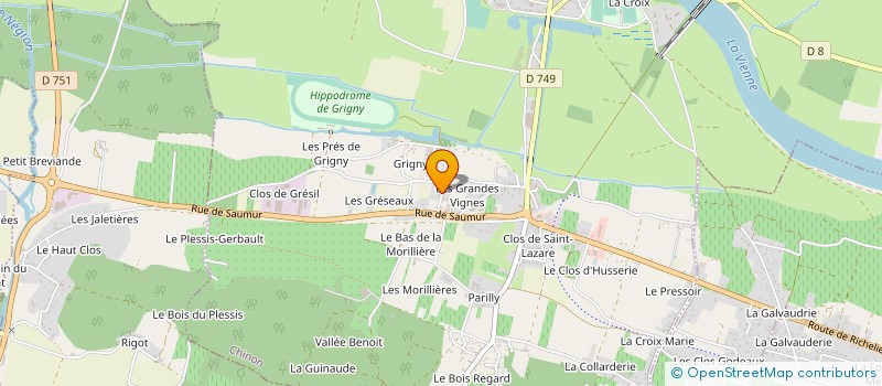 localisation de l'entreprise MADAME GILDA CHATRY à CRAVANT LES COTEAUX