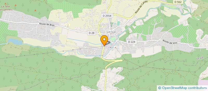 localisation de l'entreprise MADAME GILDA FACCIOLI  LE VAL