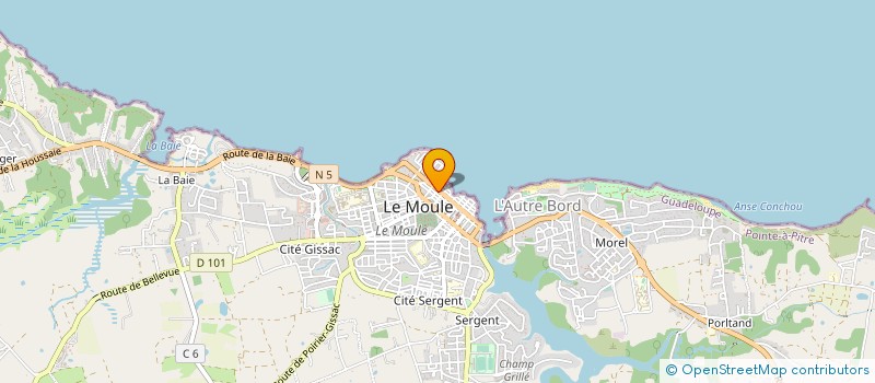 localisation de l'entreprise MADAME GILDA LAURENT à LE MOULE