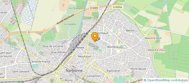 localisation de l'entreprise MADAME GILETTE PAGES  NARBONNE