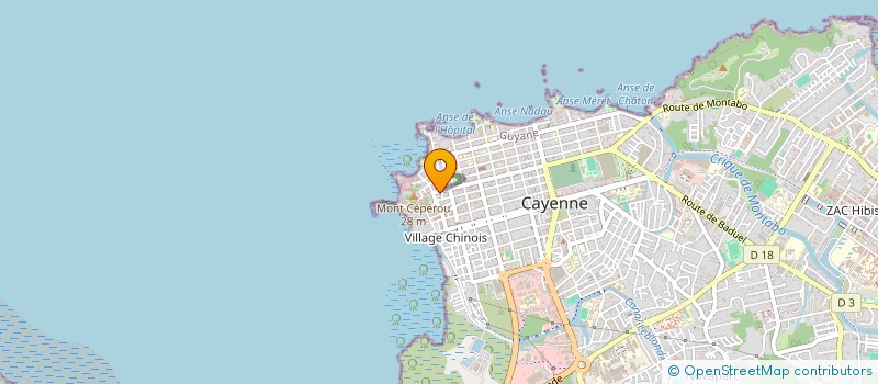 localisation de l'entreprise MADAME GILETTE PANCRACE  CAYENNE