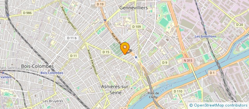 localisation de l'entreprise MADAME GILIANE-CLAIRE BOURDON à ASNIERES-SUR-SEINE