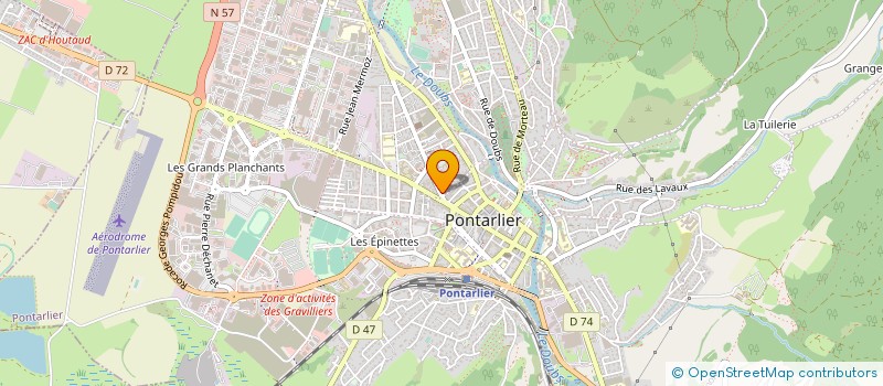 localisation de l'entreprise MADAME GILIANE GRESSET à PONTARLIER