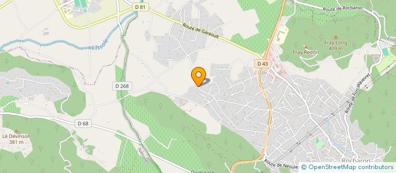 localisation de l'entreprise MADAME GILLES PAONE  ROCBARON