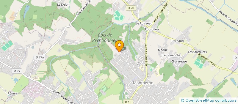 localisation de l'entreprise MADAME GILLIAN CASTANET  MONTBERON