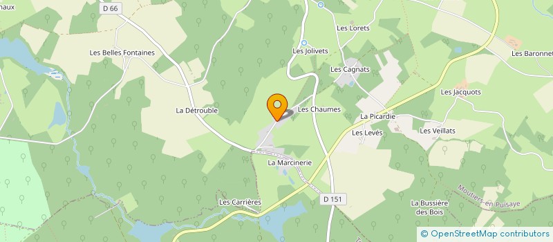 localisation de l'entreprise MADAME GILLIAN CROUCHER à MOUTIERS-EN-PUISAYE