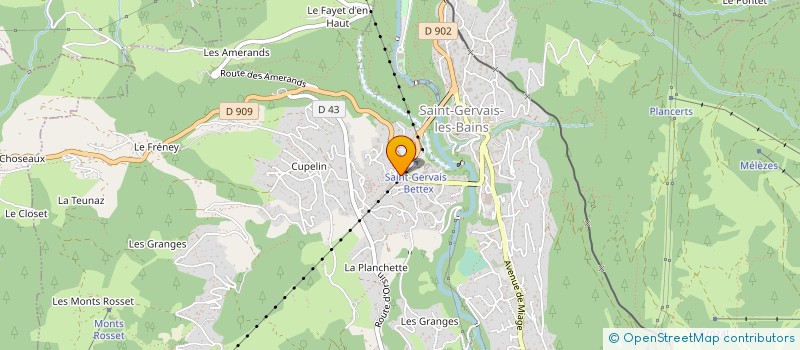 localisation de l'entreprise MADAME GILLIAN LAING  SAINT-GERVAIS-LES-BAINS