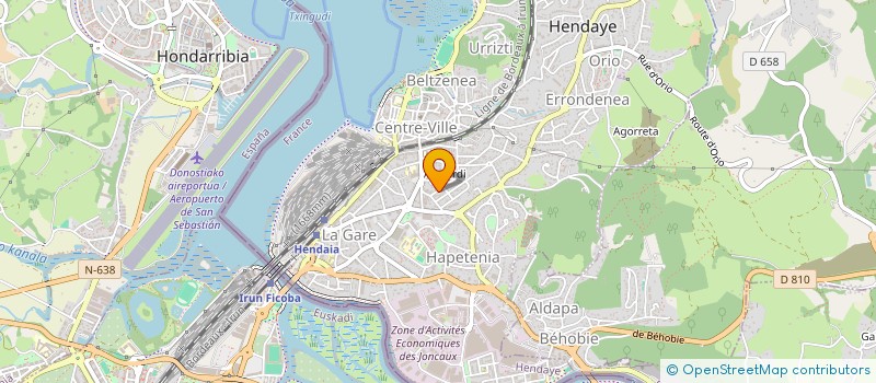 localisation de l'entreprise MADAME GILLIAN URQHART CONNON  HENDAYE