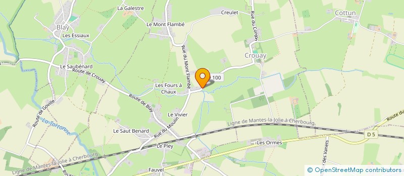 localisation de l'entreprise MADAME GILLIANE CORNIERES  CROUAY