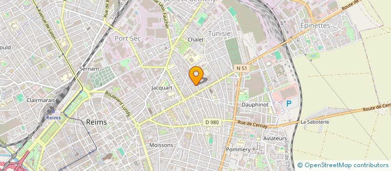 localisation de l'entreprise MADAME GILLIANE DULIN  REIMS