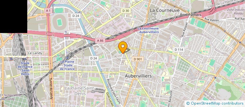 localisation de l'entreprise MADAME GILMARA FERREIRA TEISEN à AUBERVILLIERS