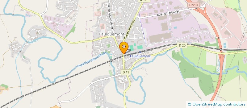 localisation de l'entreprise MADAME GILMETTE JACOB  FAULQUEMONT