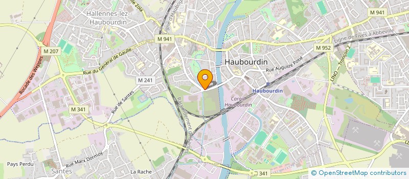 localisation de l'entreprise MADAME GINA ANGELIQUE MARCHAL  HAUBOURDIN