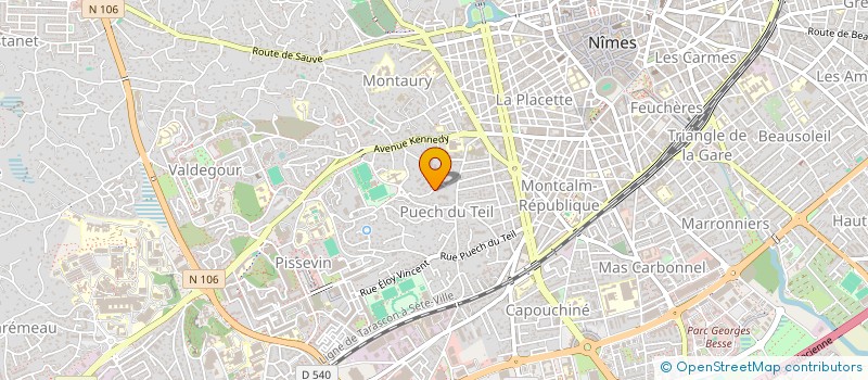 localisation de l'entreprise MADAME GINA CAMPAGNOLO  NIMES