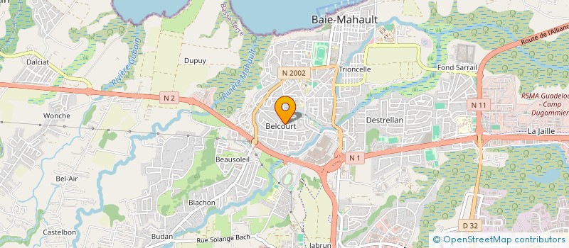 localisation de l'entreprise MADAME GINA CORANTIN  BAIE-MAHAULT