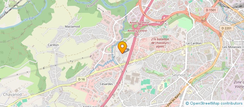 localisation de l'entreprise MADAME GINA CUREY à ANNECY