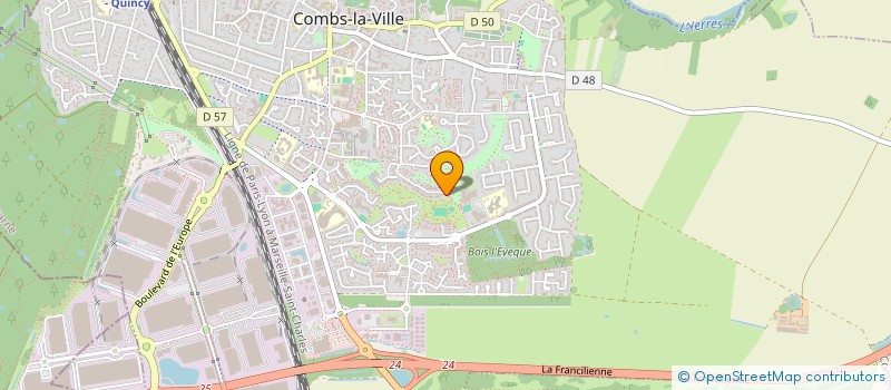 localisation de l'entreprise MADAME GINA HEVIN  COMBS-LA-VILLE