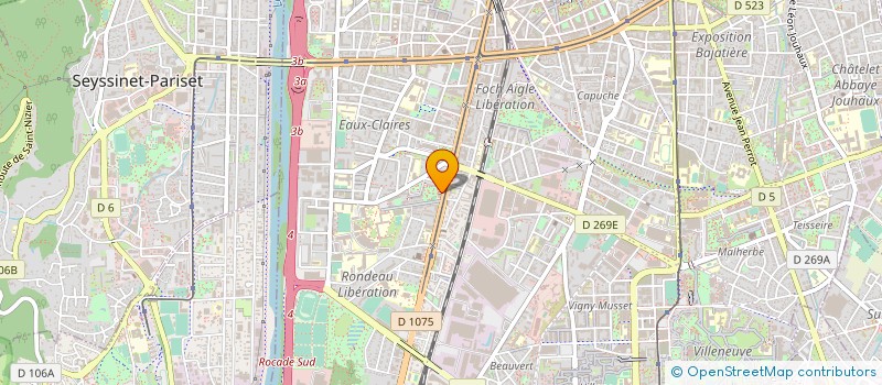 localisation de l'entreprise MADAME GINA MARIA VELEZ TRIVINO  GRENOBLE