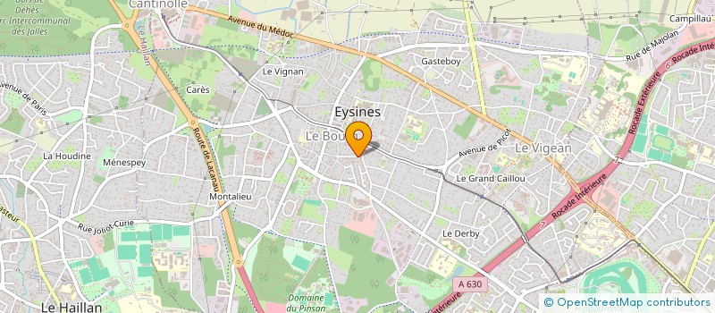 localisation de l'entreprise MADAME GINA MOLINERI  EYSINES