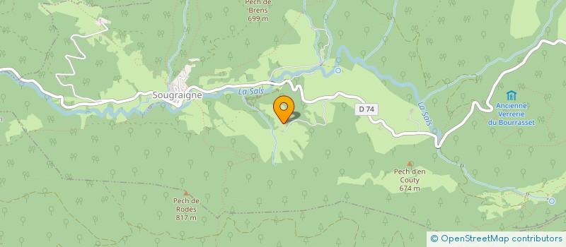 localisation de l'entreprise MADAME GINA RICHIE  SOUGRAIGNE