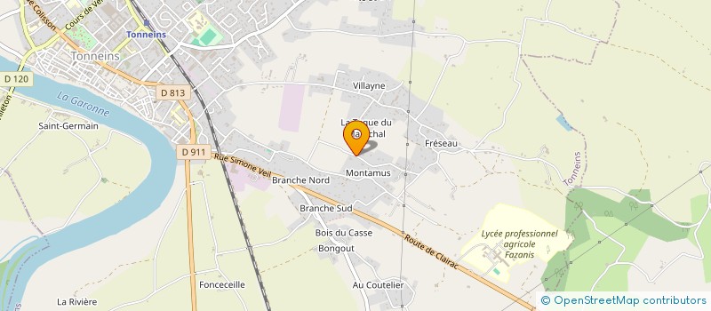 localisation de l'entreprise MADAME GINA RIZNATE  TONNEINS