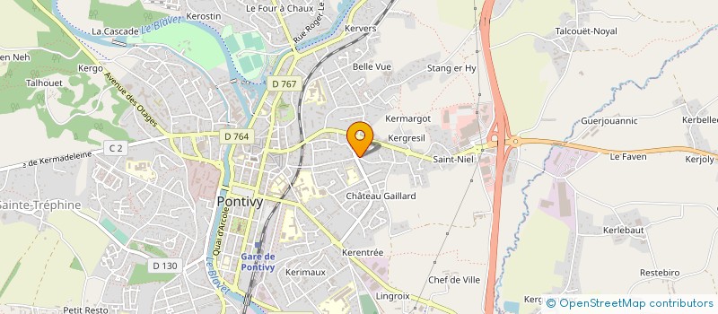 localisation de l'entreprise MADAME GINA SANGALLI à PONTIVY