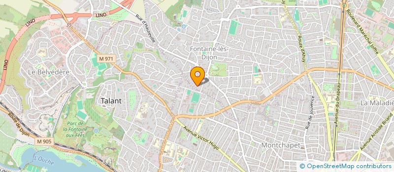 localisation de l'entreprise MADAME GINALYN GALARCE  FONTAINE-LES-DIJON