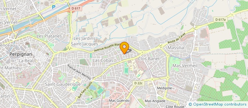 localisation de l'entreprise MADAME GINENE BELLILA  PERPIGNAN