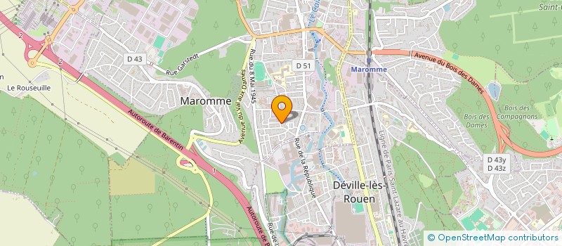 localisation de l'entreprise MADAME GINETTE AOUSTIN  MAROMME