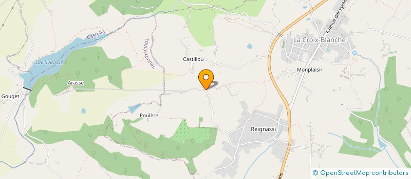 localisation de l'entreprise MADAME GINETTE ASPERTI  LA CROIX-BLANCHE