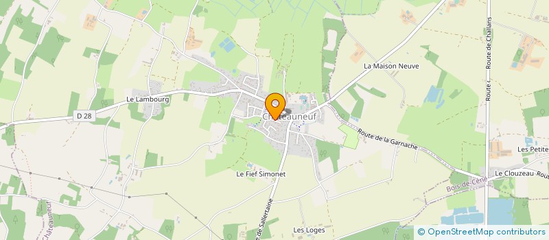 localisation de l'entreprise MADAME GINETTE AUDEON  BOIS-DE-CENE