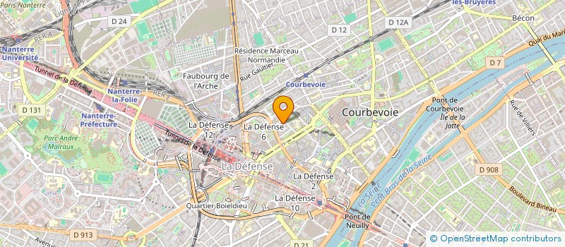 localisation de l'entreprise MADAME GINETTE AUDIOT à COURBEVOIE
