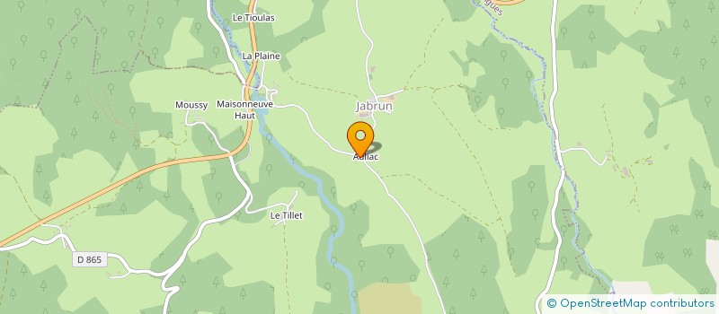 localisation de l'entreprise MADAME GINETTE AUGUY à JABRUN