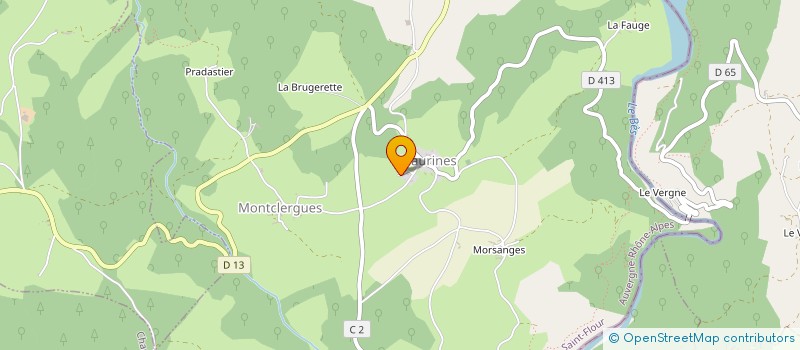 localisation de l'entreprise MADAME GINETTE AUVERGNAS à DEUX-VERGES