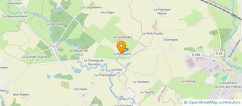 localisation de l'entreprise MADAME GINETTE BACHELIER à PREAUX