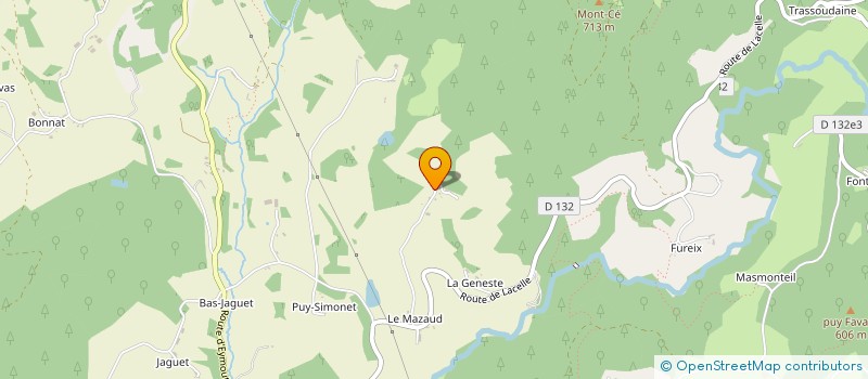 localisation de l'entreprise MADAME GINETTE BARBAS  CHAMBERET